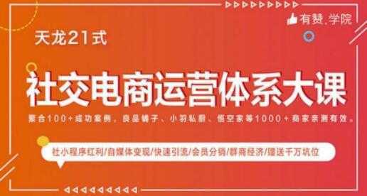 社交电商运营课程，实体新零售拉新留存转化即学即用-好资源库
