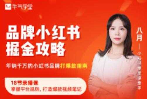 《品牌小红书掘金攻略》年销千万的小红书品牌打爆款指南-好资源库