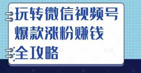 玩转微信视频号爆款涨粉赚钱全攻略，让你快速抓住流量风口，收获红利财富-好资源库