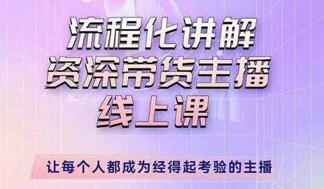 婉婉-主播拉新实操课，流程化讲解资深带货主播，让每个人都成为经得起考验的主播-好资源库