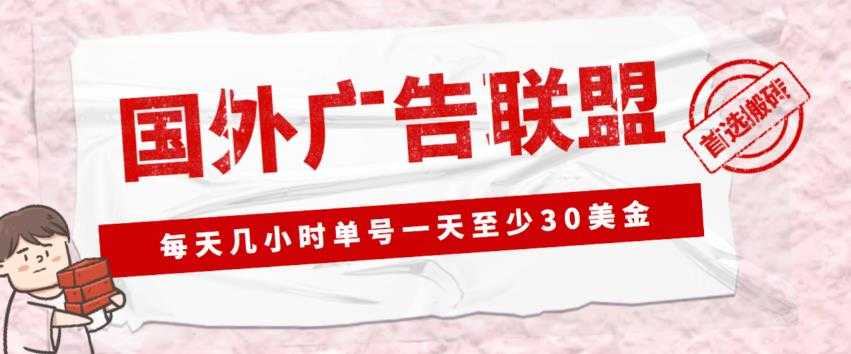 外面收费1980的最新国外LEAD广告联盟搬砖项目，单号一天至少30美金【详细玩法教程】-好资源库