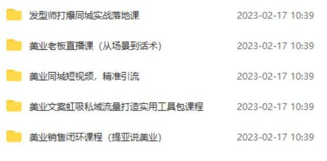 图片[2]-5套·美业短视频运营课从场景到话术·精准引流·吸金文案工具·销售闭环等-好资源库